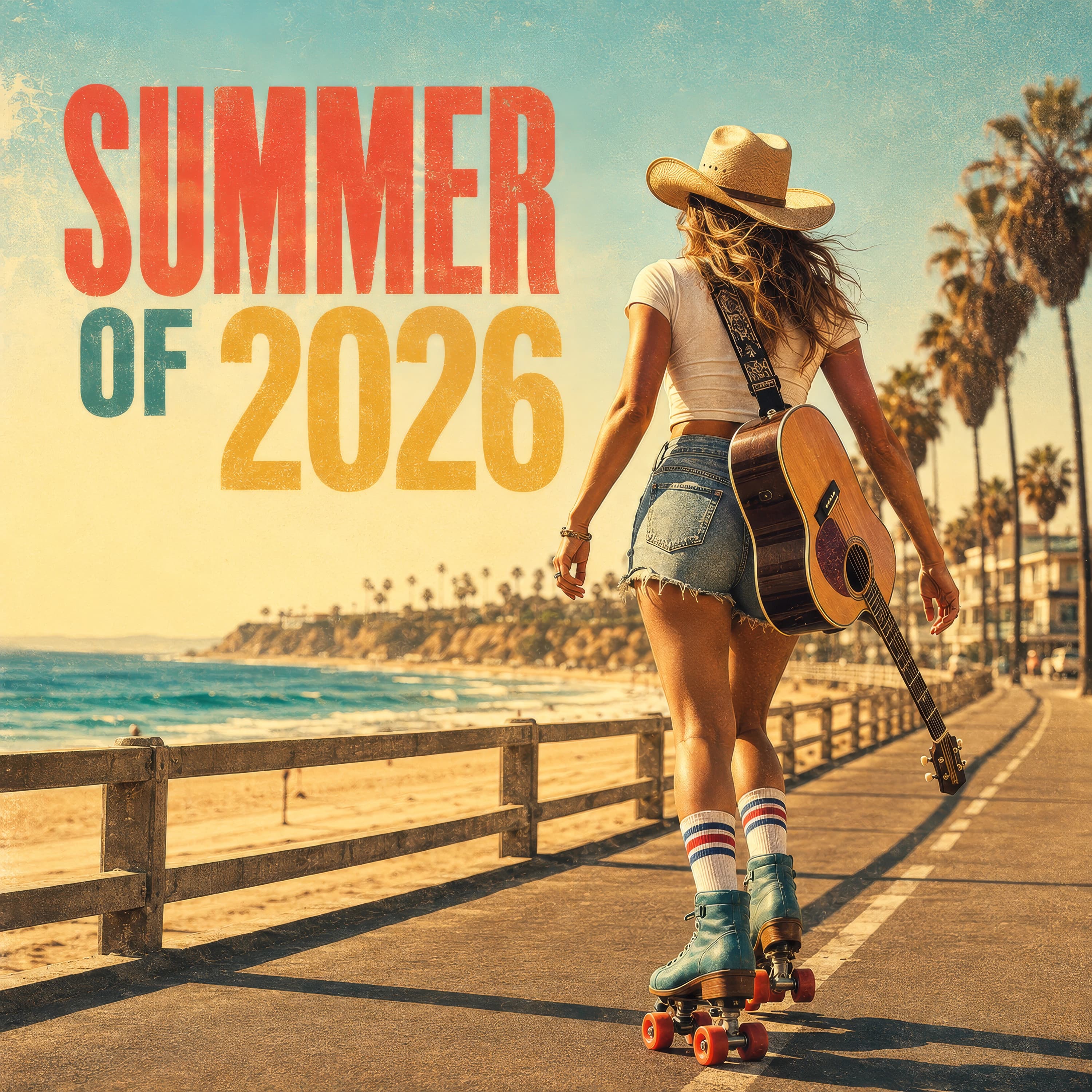 Album cover for Summer of 2026 by Kansai Music, a bright pop-country summer song from The Country Sessions.