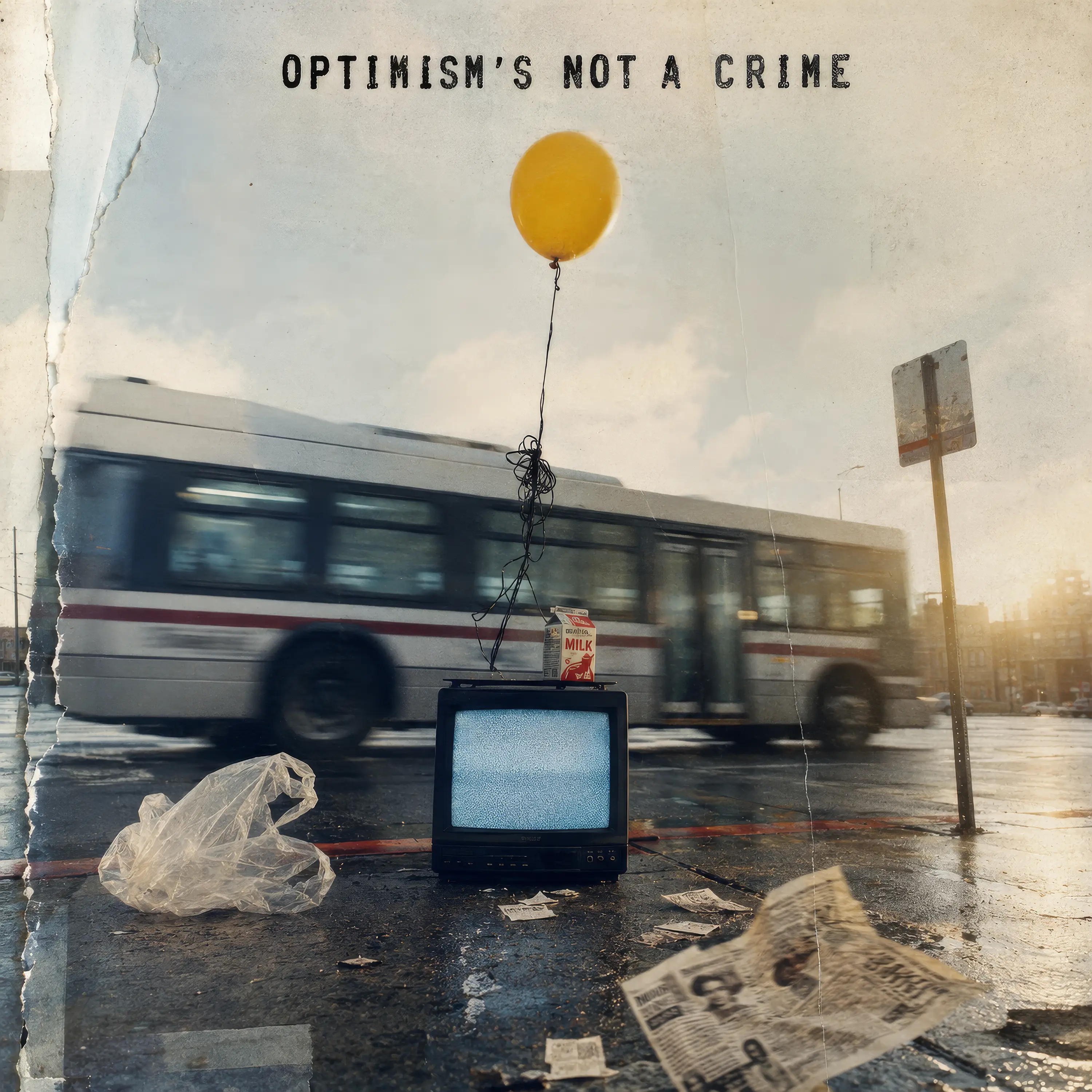 Album cover for Optimism’s Not a Crime by Kansai Music, an alternative-pop track from The Surrey Sessions.